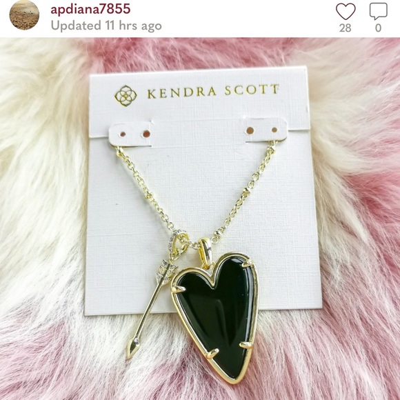 KENDRA SCOTT Ansley Heart Pendant Necklace In Rose Quartz - Picture 15 of 16